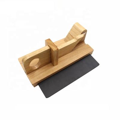 China New Style Disposable Multifunctional Cutting Board Best-selling Wooden Sausage Rubber Slicer With Slate for sale