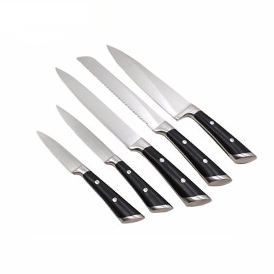 China Homsense Amazon Best Sellers Viable Knives For Sale Wholesale 5 Pcs Kitchen Knife Set With 3 Rivets ABS Handle for sale