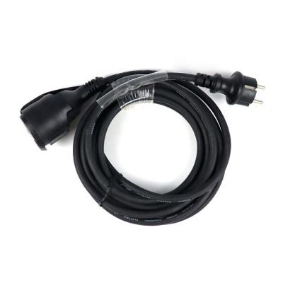 China WATERPROOF HOME APPLIANCE EXTENSION CORD 20M BLACK POWER SUPPLY CORD for sale