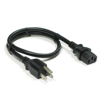 China Cheapest USA 3 pin up-to-date home appliance flat ac power cord with c13 plug for sale