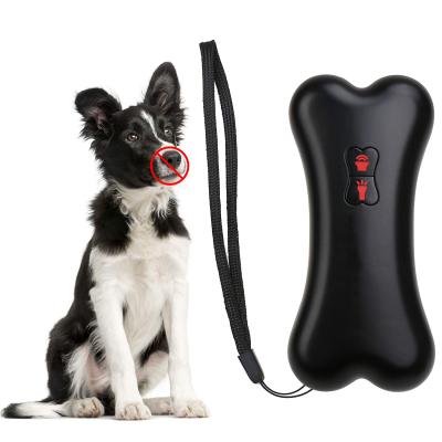 China Dog Shock Training Collar Pet Trianer Non Shock Bark Control Device Ultrasonic Collar for sale