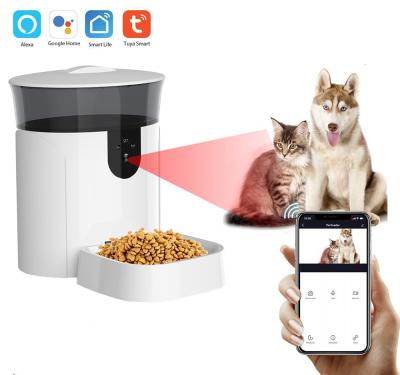 China Smart Automated Pet Food Vending Machine 7L Pet Feeder Supports Voice And Video Recording for sale