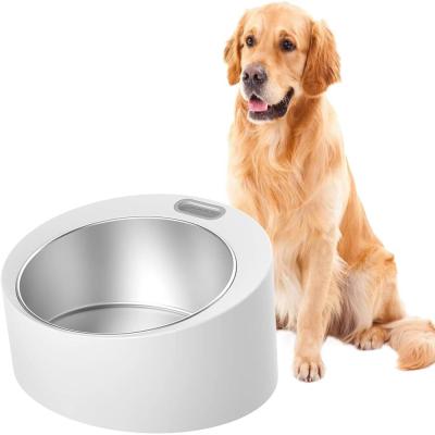 China Stainless Steel Auto Detachable Bowls No-puddle Automatic Pet Feeder Bowl With Digital Weight for sale