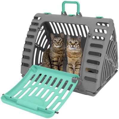 China Breathable Hard Front Door Plastic Collapsible Pet Sling Carrier for sale