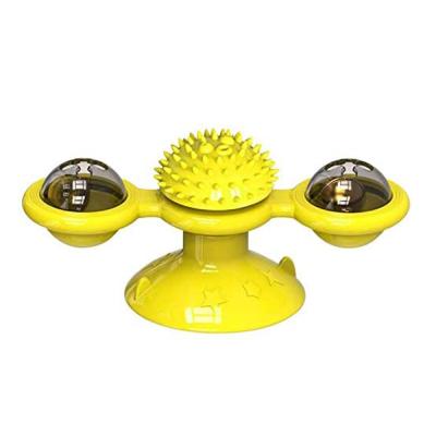 China Sustainable Motion-Activated Moving Interactive Cat Toys with Portable Suction Cup Windmill for Indoor Cats for sale