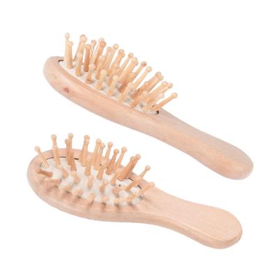 China Cushion Personalized Anti-static Natural Wooden Hair Brush Comb Kids Hair Brush for sale