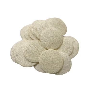 China EXFOLIATING facial loofah eco-friendly pads around natural complexion loofah facial discs exfoliating loofah facial skin scrub for sale