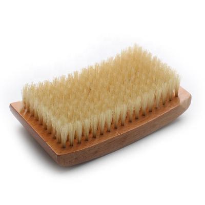 China Home Hard Designer 360 Waves Curve Palm Brush Made With Black 100% Boar Hair Bristle Beard Grooming Kit for sale