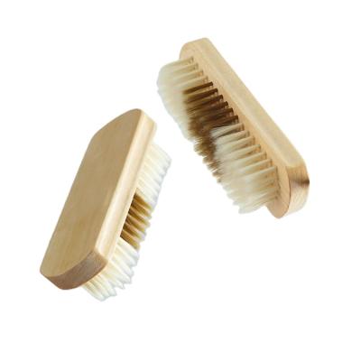 China Sustainable Natural Wooden Hand Wash Brush Laundry Brush Clothes Household Washing Brush for sale