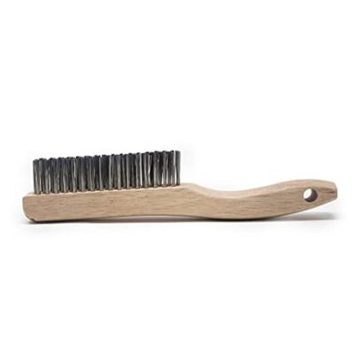 China House. Factory Household Professional Wooden Brush Handle Brushes Stainless Steel Wire Scratch Resistant Steel Brush For Cleaning Rust for sale