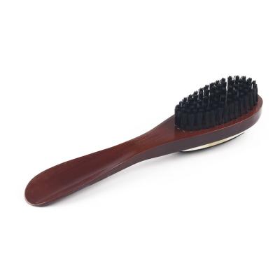 China Durable Double Side Wooden Handle Solid Wood Felt Hat Brush, Cowboy Hat Cleaning Brush Dusting Brush for sale