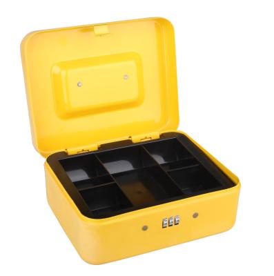 China Metal Good Quality Money Storage Box Code Safe Coins Portable Cash Savings Cash Box for sale