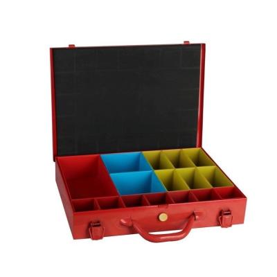 China Custom Household Tool Kit High Quality Metal Hardware Tool Storage Box Screws Tool Box For Sale for sale