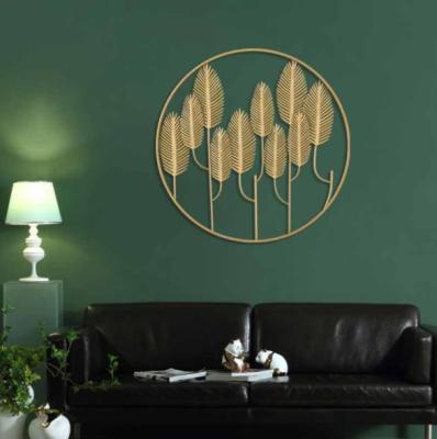 China Nordic minimalist luxury simple bedroom wall decorative iron wall hanging for sale