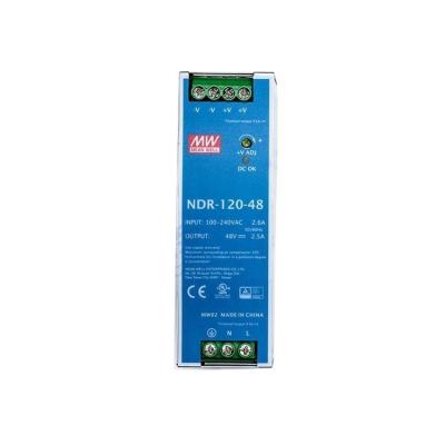 China Industrial Automation Machinery...Meanwell NDR-120-48 120Watt 48Vdc 2.5A 220Vac 110Vac 120W DC 12V 24V 48V Single Din Rail 24 Volt 5 Amp Power Supply for sale