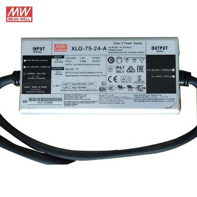 China Metal Case Meanwell XLG-75-24-A 75W 24V 3.1A 24Voltage Constant Voltage Class 2 6Kv 4Kv Backup AC DC Led Driver for sale