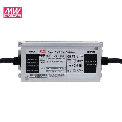 China Meanwell XLG-100-12-A 100Watt 12V Constant Voltage 8Amp 110Vac 220Vac 230Vac Metal Case Led Power Driver for sale