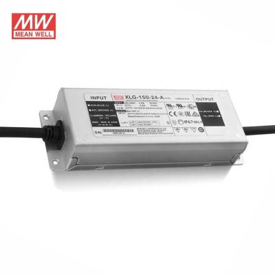 China Metal Case Meanwell XLG-150-24-A 150Watt 24V 6.25A Cv Cp Constant Voltage 24V Ip67 Outdoor Universal 150w Led Driver for sale