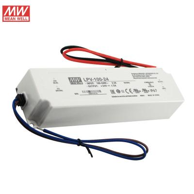 China Plastic Meanwell Lpv-100-24 100W 24V Constant Voltage 100W 24V 4.2A led power supply for led strips light for sale