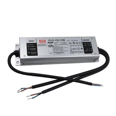 China Metal Case Meanwell ELG-150-12AB 12V Led Drivers Cheap 150W 12V DC Led Light Dimmbare Meanwell 12V 12A Led Power Supply for sale