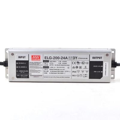 China Metal Case Meanwell ELG-200-24Ab Led Panel Driver 200W 24V 8.3A Dimmable 3 Color Driver Led Light Dimmable Led Driver Ip 65 for sale