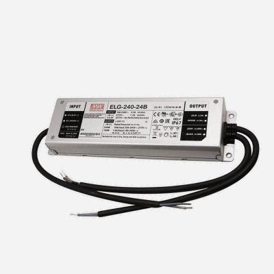 China Meanwell ELG-240-24AB Metal Case Led Strip With Driver Surge Protection 240W 24V 10A Power Driver Led Pcb Led Driver for sale