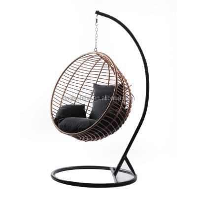 China Eco-freindly Patio Leisure Modern Hot Sales Outdoor Furniture Wicker Rattan Round Outdoor Chairs for sale