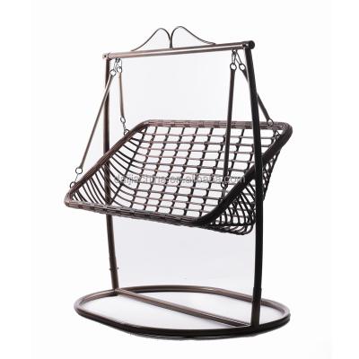 China Middle East Traditional Indoor Swing Chair Bed Cradle Sleep Rattan Chair With Stable Stand for sale