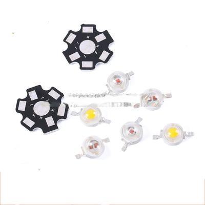 China YXDZ 1W 3W 5W SMD LED High Power LED Lamp Beads Dot Powder Wavelength 590-592nm Yellow Core Double Light Copper Bracket for sale