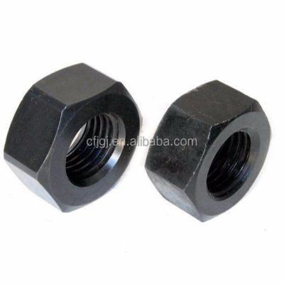 China DIN934(GB6170) Hex Nuts M6/M8/M12/M16/M18 Gr4 with Natural Black for sale