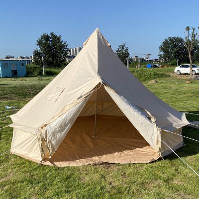 China Rainproof Outdoor Ger Rainproof Indian Yurt Dome Camping Cotton Canvas Tent for sale