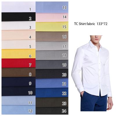 China Waterproof samples checked workwear uniform poly fabric and cotton t.c twill fabric for sale