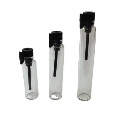 China 2ml 3ml 5ml 10ml Cosmetic Mini Perfume Atomizer Portable Glass Sample Spray Bottles Empty Thin Clear Glass Vials for sale