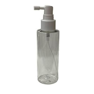 China 120ml Cosmetic Plastic Transparent Empty Spray Bottle With Hairspray Pump for sale