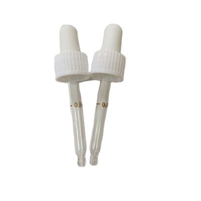 China Non Spill 20/410 Plastic Dropper With Glass Pipette For Essential Oil Bottle for sale