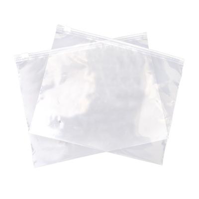 China Recyclable Transparent Zipper Bag Clear PE Bag For Food With Slider Zipper Zipper Waterproof Bag For Food Storage for sale