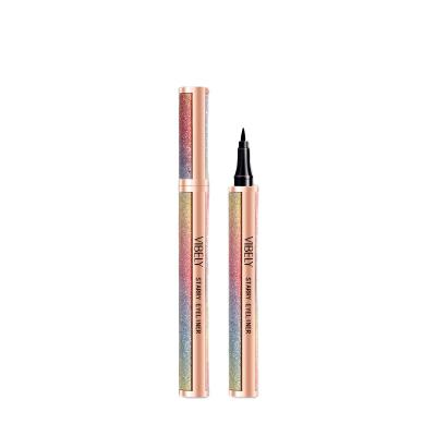 China Waterproof Quick-drying liquid eyeliner ultra-fine water-based eyeliner starry flash diamond outline eyeliner for sale