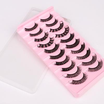 China Natural Curl The new DD curling false eyelashes 10 pairs of Russian curling false eyelashes for sale