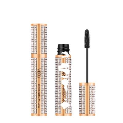 China Natural New diamond star 4D mascara slender curling waterproof not smudged small gold diamond mascara for sale