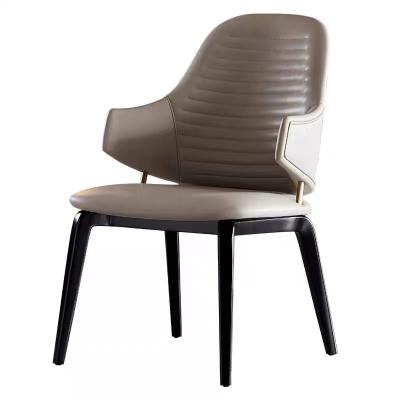 China Modern Stylish Modern Home Furniture Wholesale Loose Design Furniture Leather Dining Chair Armchairs for sale