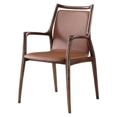 China Simple Design Modern Solid Wood Upholstery Home Furniture Dining Chair Room Writing Chair for sale