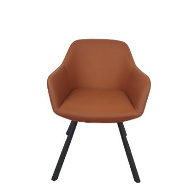 China Modern Living Room Design Dining Chair 580*620*800mm Metal Writing Chair Cream Black Metal Chair for sale