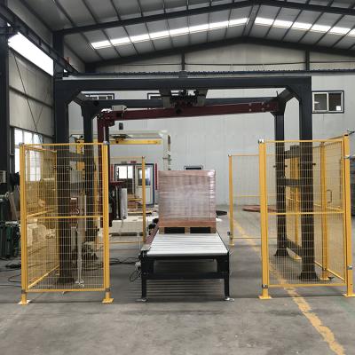 China Food factory automatic rotary arm wrapping machine high profile plastic film stretch turntable wrap machine for sale