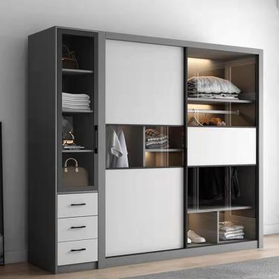 China Minimalist Calcata Style Wardrobe Tibetan Cabinet Modern Aluminum Wardrobe Passage Through Drawer Plastic Storage Cabinet for sale