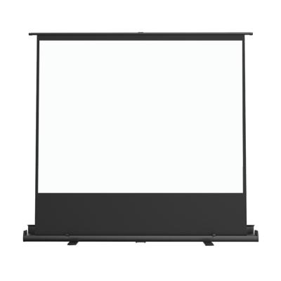 China Pull Up Projector Screen With 1:1 Format120*120cm Portable Mobile Floor Projection Screen for sale