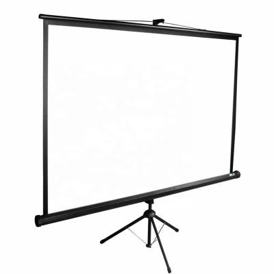 China 180x180cm Tripod Cinema Portable Quick Fold Tripod Projector Screen Home Theater Outdoor Projector Screen for sale