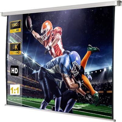 China Matte White Fabric Motorized Electric Projection Screen Projector Electric Electric Projection Screen Projector for sale