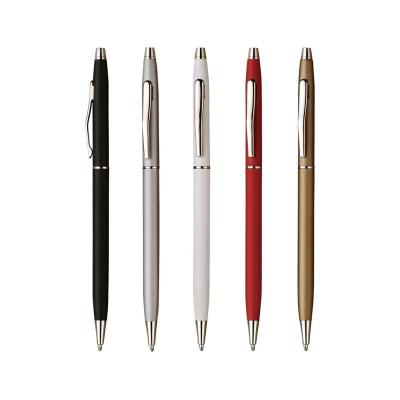 China Wholesale custom promotional pen OEM silm twist action metal pen for sale