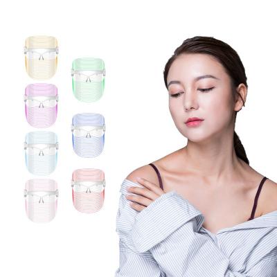 China Rechargeable Pigment Removal Skin Rejuvenation LED Light Photon Therapy Mask Korean Colors LED Facial Mask for sale