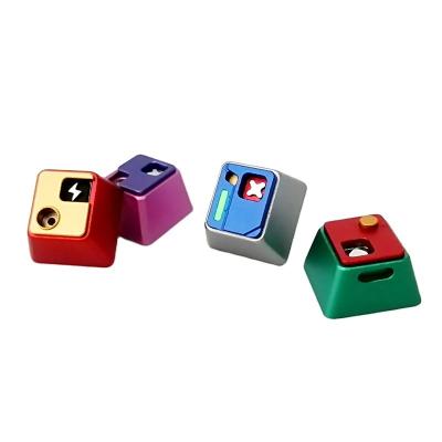 China Custom Missile Head Key Cap Over Aluminum Alloy Keycap for sale